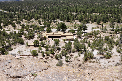 Looking back down at the Visitor Center