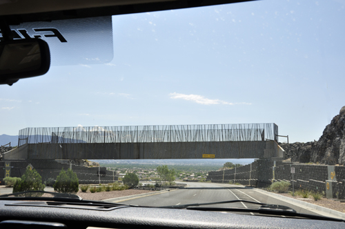 part of a beautifully decorated bridge in New Mexico