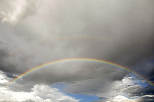 two full size rainbows