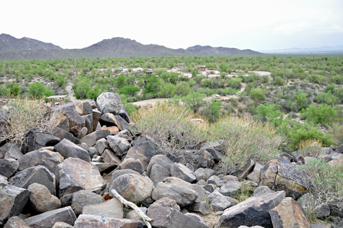 rocks, desert, mountain