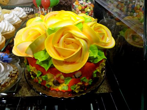 edible flowers and fruit delights