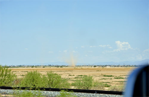 a small dust storm