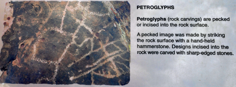 sign about petroglyphs