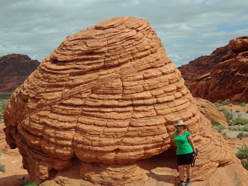 Karen Duquette by a Beehive