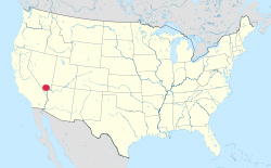 USA map showing location of Las Vegas Nevada