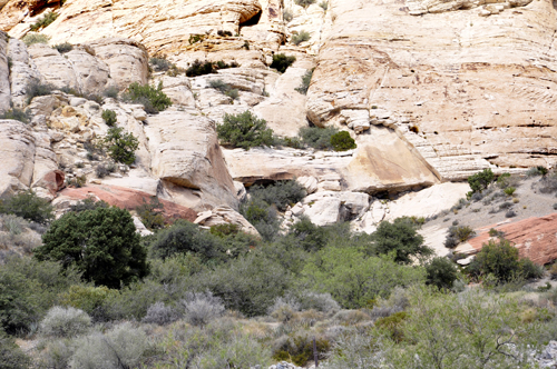 rocks at Calico Hills overlook in Red Rock