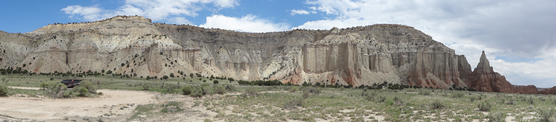 The view from the side of Chimney Rock