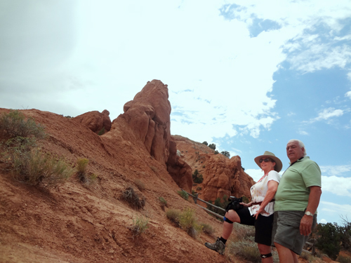 Photo of the two RV Gypsies at Kodachrome Basin State Park