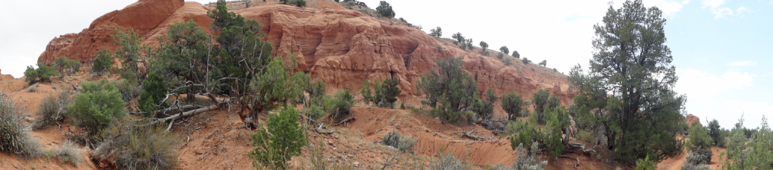 view from the trail to Shakespeare Arch