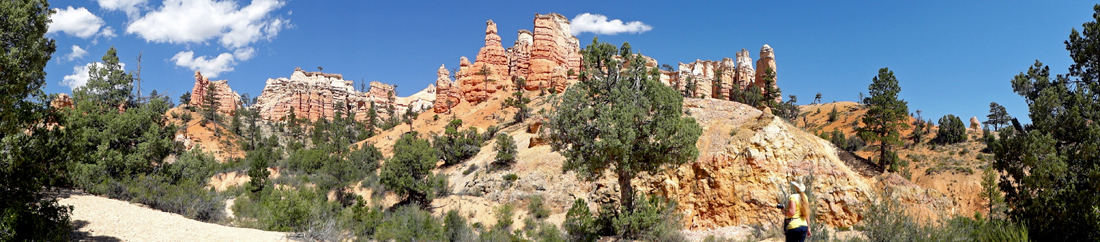 panorama of the hoodoos