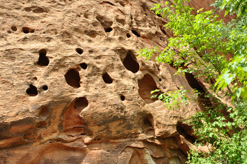 grottos in the mountain