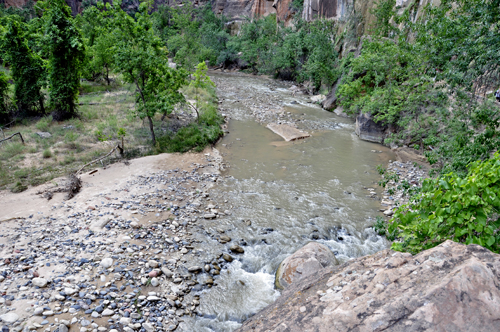 The virgin River at Zion National Park