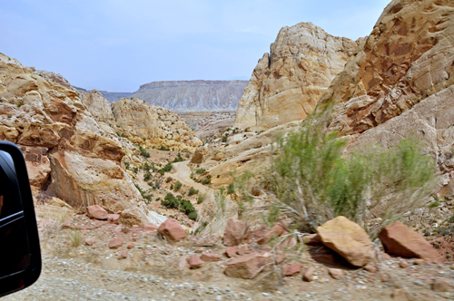 Burr Trail is a long dirt road that twists and turns