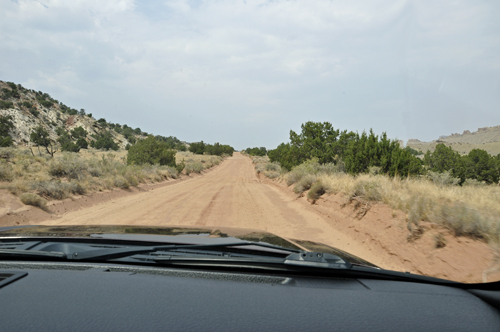 the road out the front window