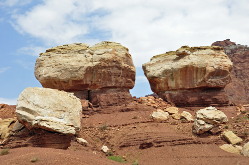 Twin Rocks at Capitol Reef National Park