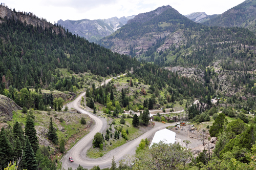 view of Ouray from Look out Point