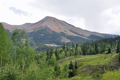 Red Mountain Mining Overlook on the Million Dollar Hwy