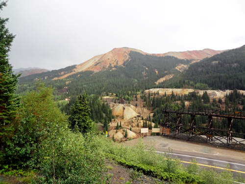 Red Mountain, Idarado Mine trestle, and Yankee Girl