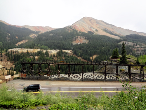 Red Mountain, Idarado Mine trestle, and Yankee Girl