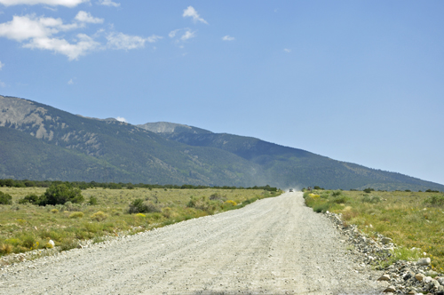 a very nasty dirt road