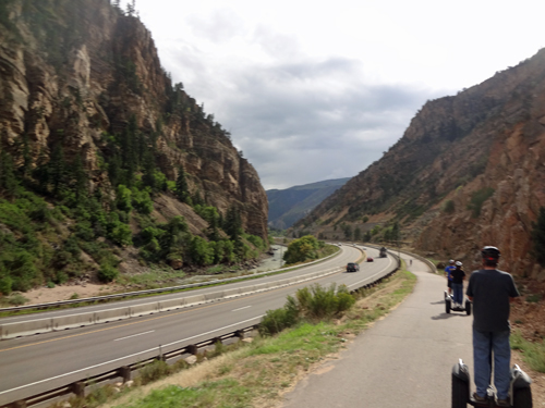 nearing the end of a Segway tour