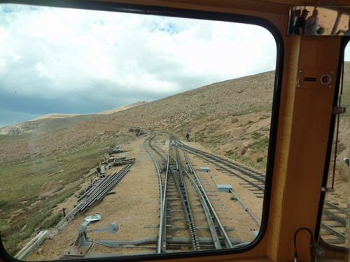 the tracks of the cog train