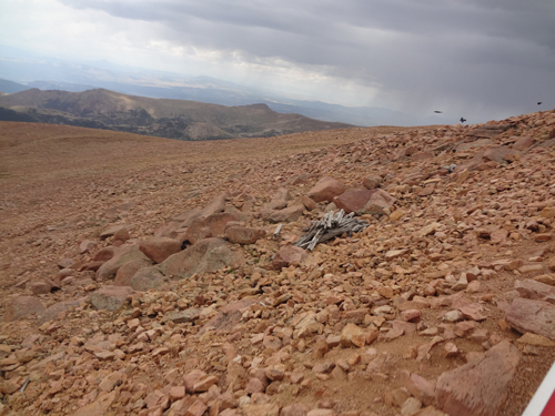 rocky view descending Pikes Peak