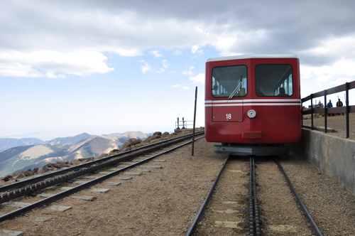 the Manitou cog train on Pikes Peak