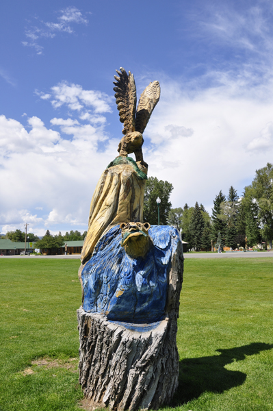 carvings at Jorgensen Park