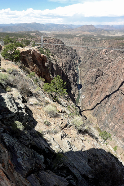 the suspension bridge