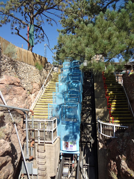 the incline railway cars