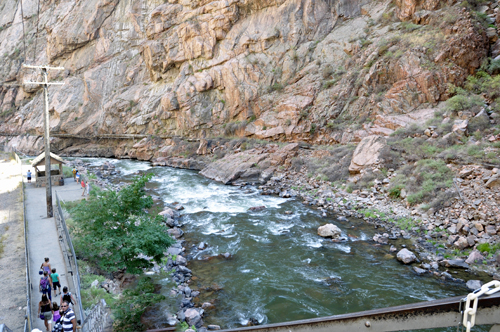 the roaring Arkansas River