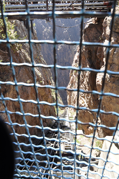 riding the incline railway up the gorge