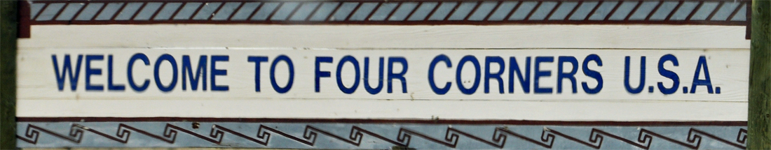 sign: Welcome to Four Corners USA