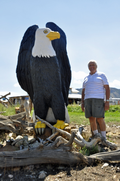 Lee Duquette and a big Golden Eagle