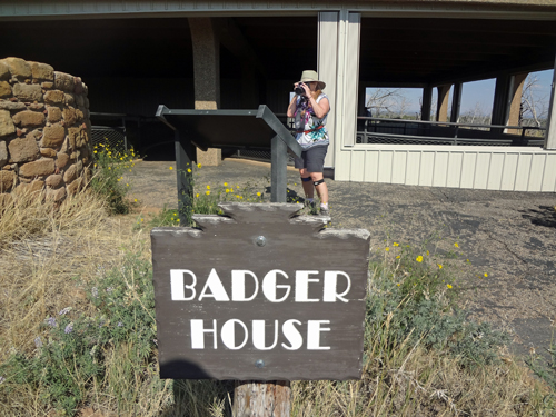 Karen Duquette at the Badger House