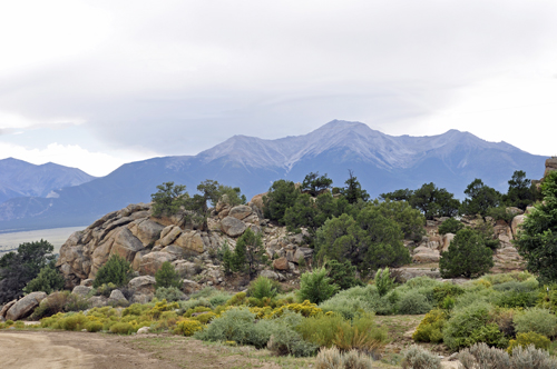 rocks and mountains at KOA