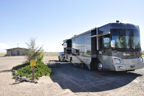 The RV of the two RV Gypsiies in Holbrook, Arizona