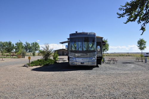 The RV of the two RV Gypsiies in Holbrook, Arizona