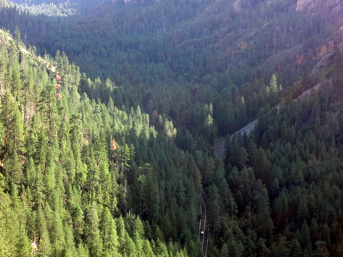 view from vista near Oak Creak Canyon