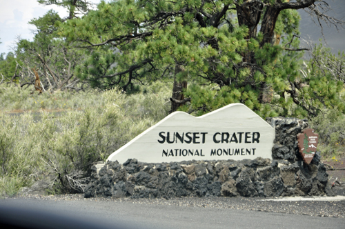 sign: Sunset Crater National Monument