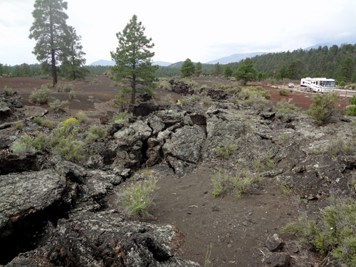 volcanic rock on The Lava Flow Trail