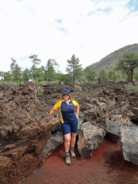 Karen Duquette on the Lava Flow Trail