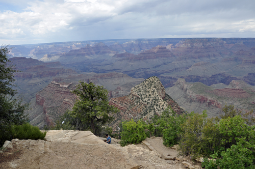 view of the Grand Canyon from Grandview Point