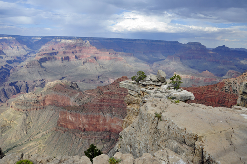 view of the Grand Canyon from Mather Point