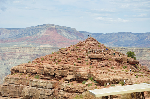 people on top of a nearby hill - Guano Point