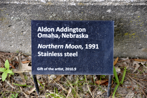 sign about the art Northern Moon