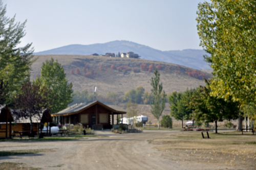 view from the RV of the two RV Gypsies