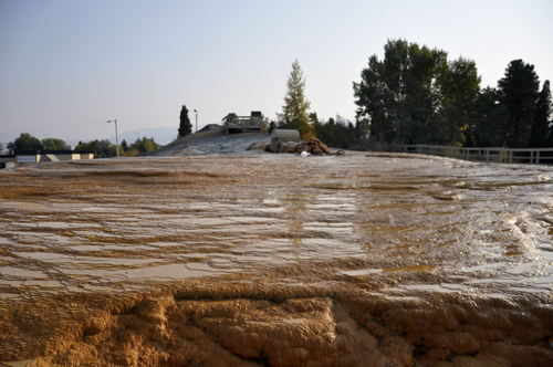 close-up views of the edges of the geyser