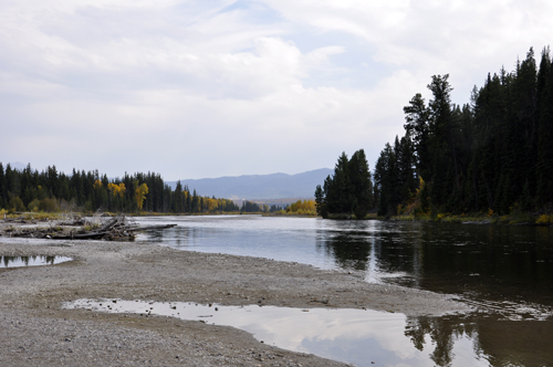 The boat launching area at Grand Teton National Park